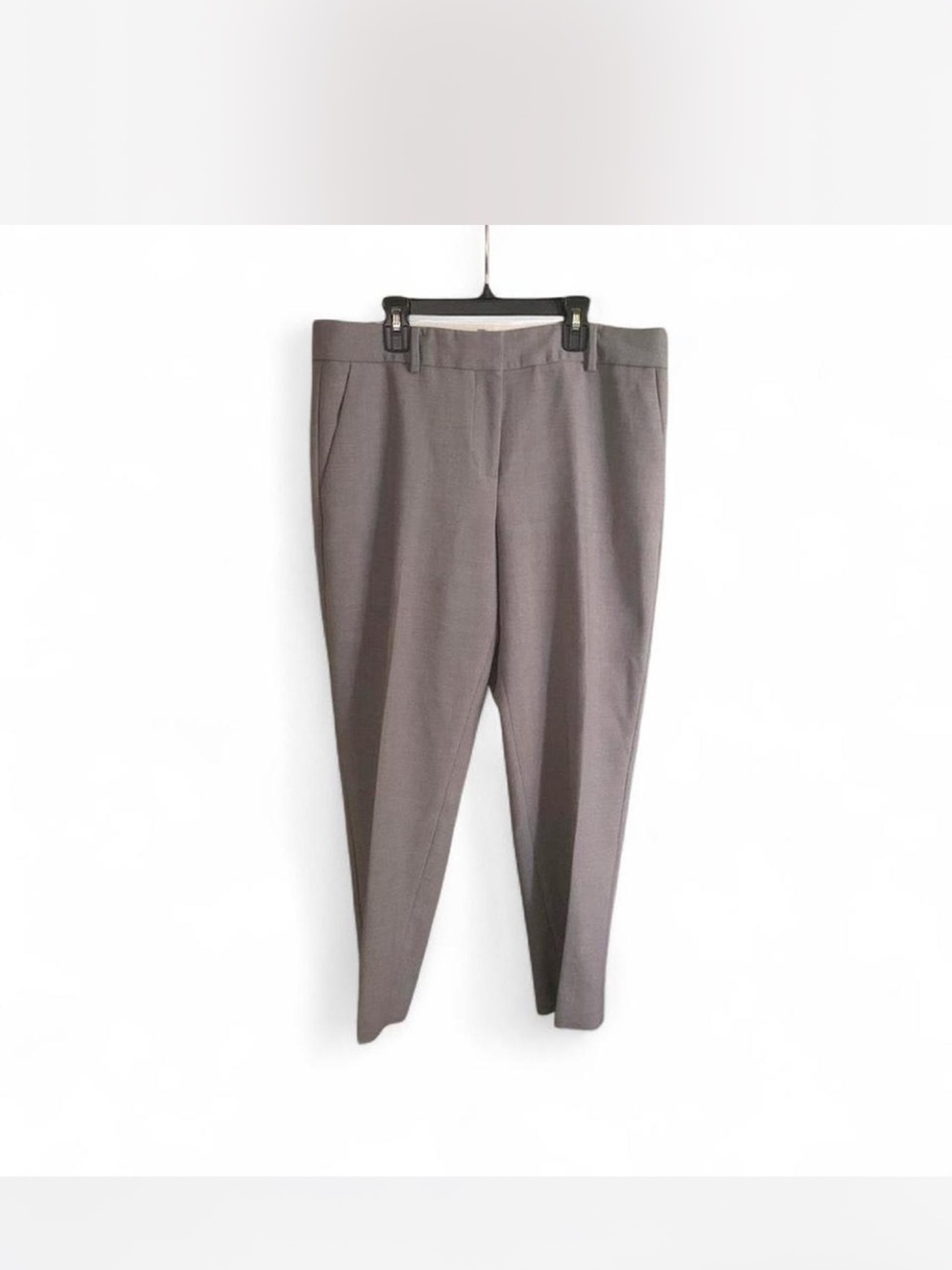 Grandpa Dressy Talbots Women’s  Hampshire Ankle  Pants in Taupe Gray size 12P